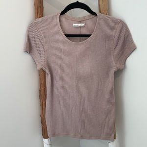 Abercrombie & Fitch Ribbed Knit Tee (M)